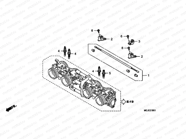 E-19-1 THROTTLE HOUSING (PARTS)