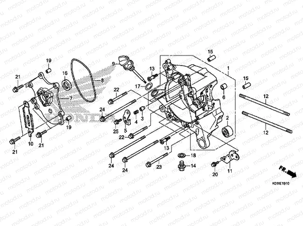 E-19-10 RIGHT CRANKSHAFT