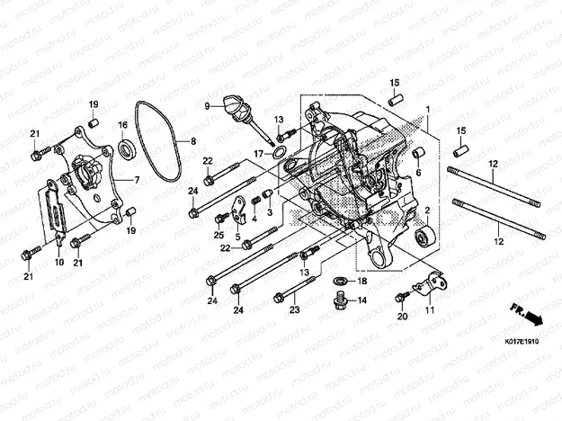 E-19-10 RIGHT CRANKSHAFT