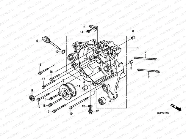 E-19-10 RIGHT CRANKSHAFT