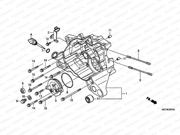 E-19-10 RIGHT CRANKSHAFT