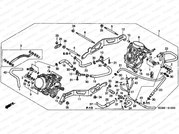 E-19-2 CARBURETOR (ED.) (VT125C4 / 6)
