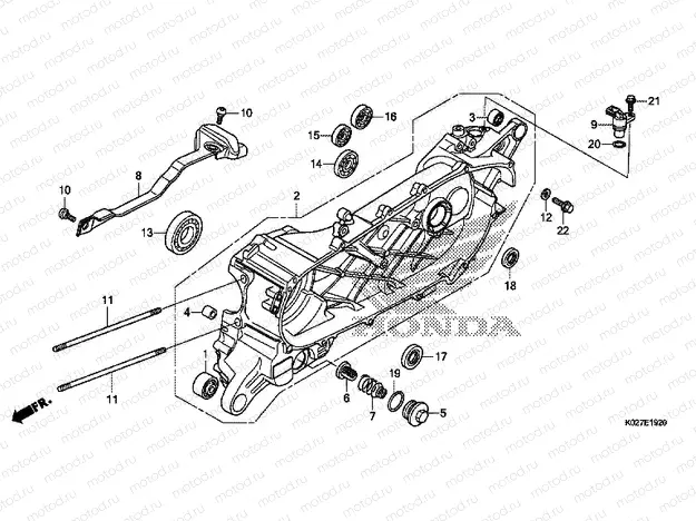 E-19-20 LEFT CRANKSHAFT