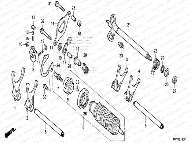 E-19 GEARSHIFT DRUM