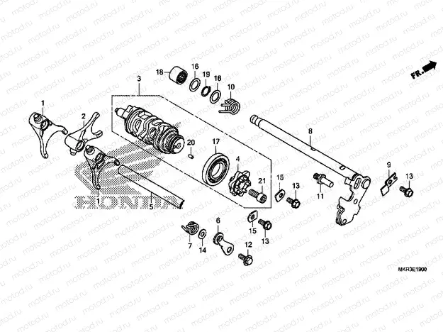 E-19 GEARSHIFT DRUM