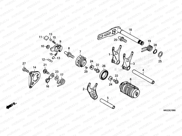 E-19 GEARSHIFT DRUM