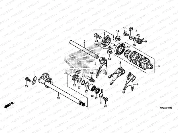 E-19 GEARSHIFT DRUM