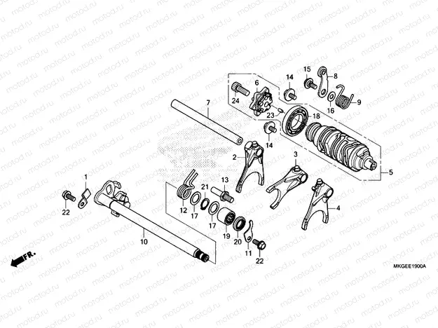 E-19 GEARSHIFT DRUM
