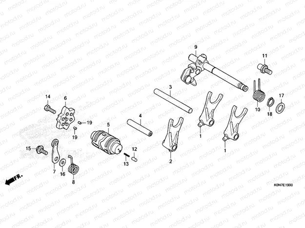 E-19 GEARSHIFT DRUM
