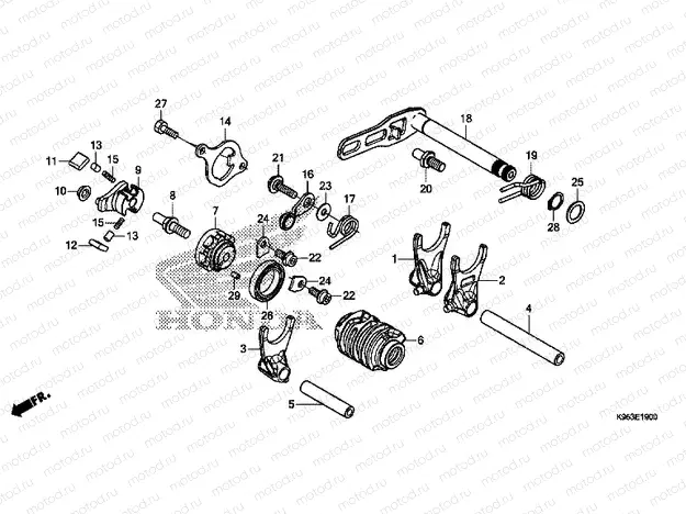 E-19 GEARSHIFT DRUM