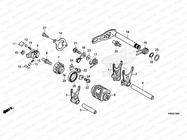 E-19 GEARSHIFT DRUM