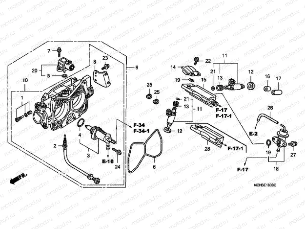 E-19 THROTTLE HOUSING