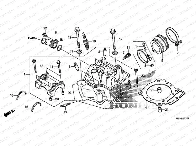 E-2-1 CYLINDER HEAD (F)