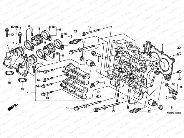 E-2-1 CYLINDER HEAD (FJS600D3/D4/D5/A3/A4/A5)