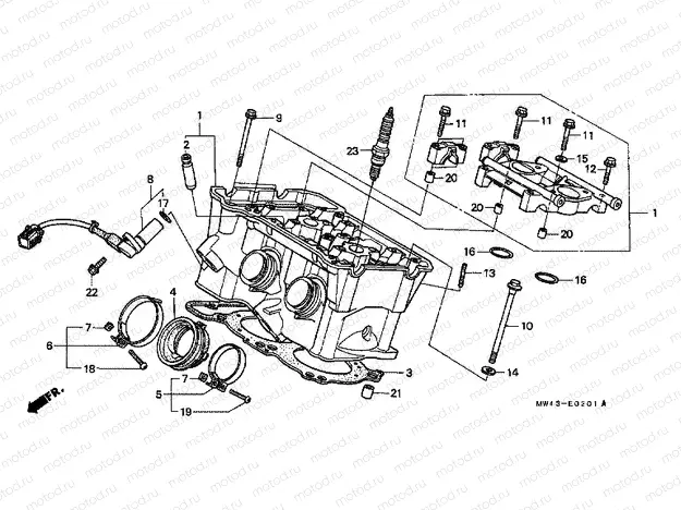 E-2-1 CYLINDER HEAD (REAR)