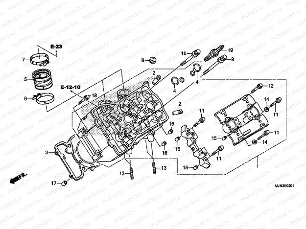 E-2-1 LEFT CYLINDER HEAD