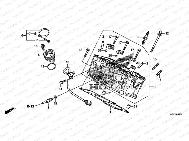 E-2-10 CYLINDER HEAD (REAR)