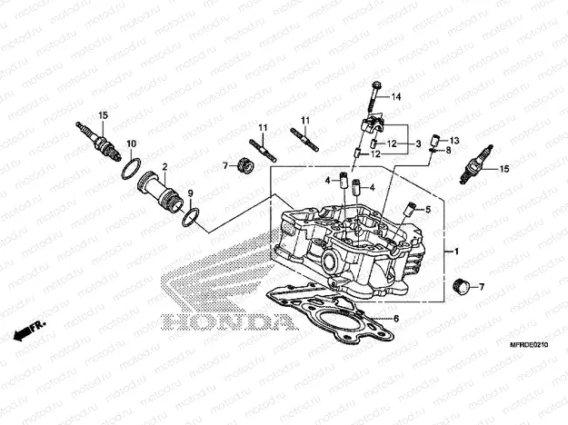 E-2-10 REAR CYLINDER HEAD