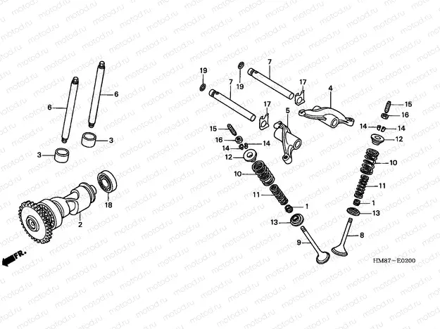 E-2 CAMSHAFT/VALVE