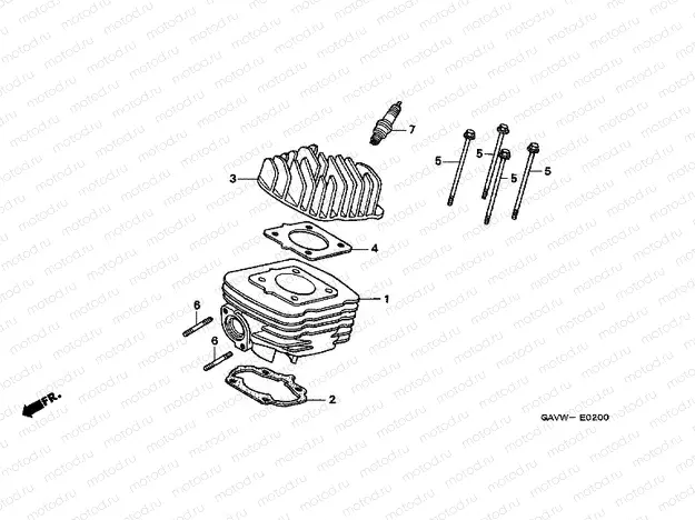 E-2 CYLINDER / CYLINDER HEAD