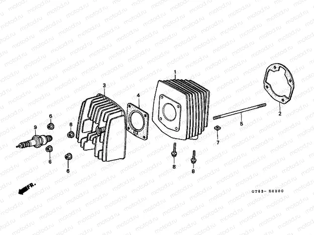 E-2 CYLINDER / CYLINDER HEAD