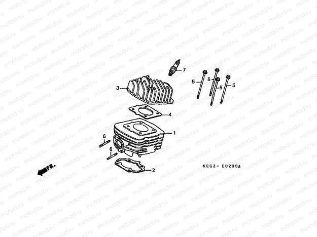 E-2 CYLINDER / CYLINDER HEAD