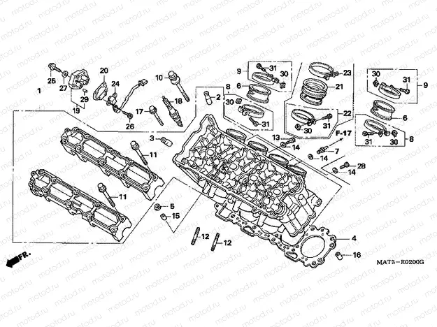 E-2 CYLINDER HEAD