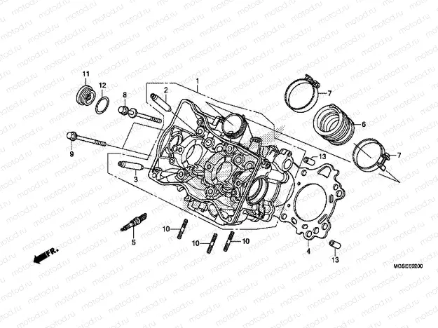 E-2 CYLINDER HEAD