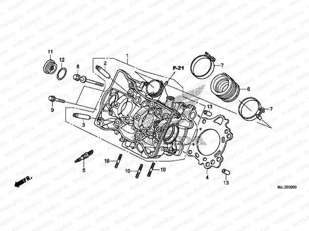 E-2 CYLINDER HEAD
