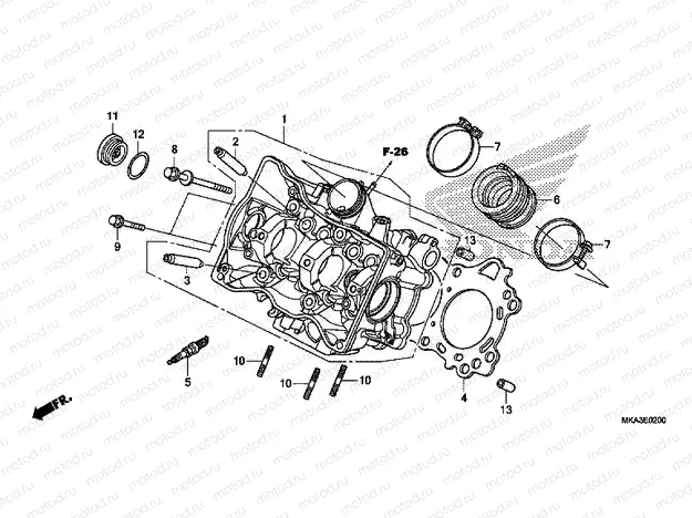 E-2 CYLINDER HEAD