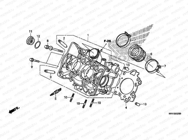 E-2 CYLINDER HEAD