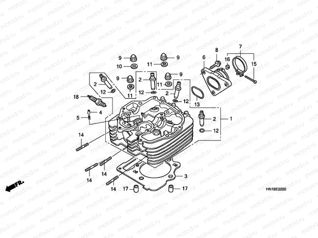 E-2 CYLINDER HEAD