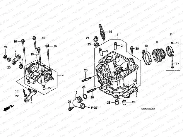 E-2 CYLINDER HEAD