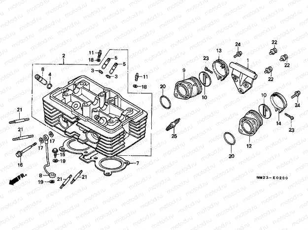 E-2 CYLINDER HEAD