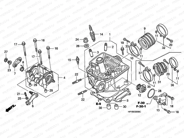 E-2 CYLINDER HEAD
