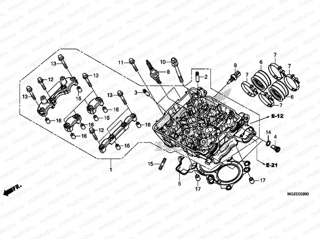 E-2 CYLINDER HEAD
