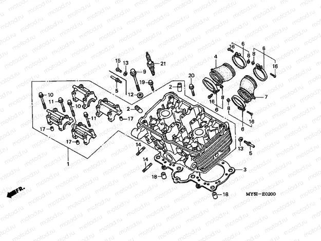 E-2 CYLINDER HEAD