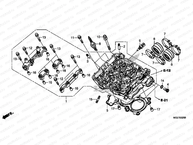 E-2 CYLINDER HEAD