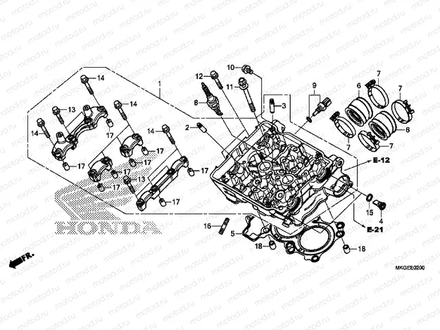 E-2 CYLINDER HEAD