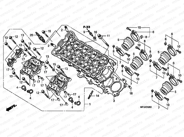 E-2 CYLINDER HEAD