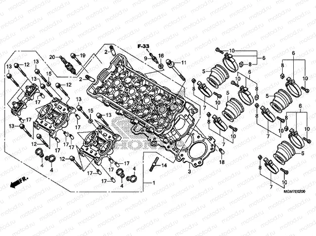 E-2 CYLINDER HEAD