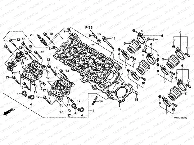 E-2 CYLINDER HEAD