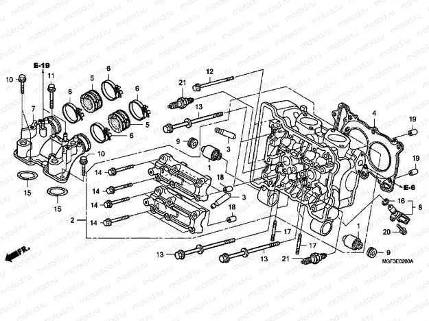E-2 CYLINDER HEAD