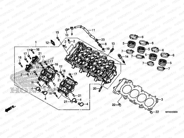 E-2 CYLINDER HEAD