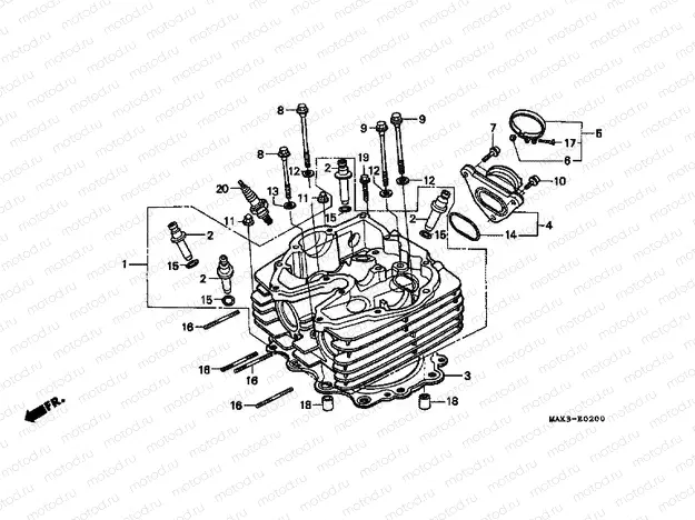 E-2 CYLINDER HEAD