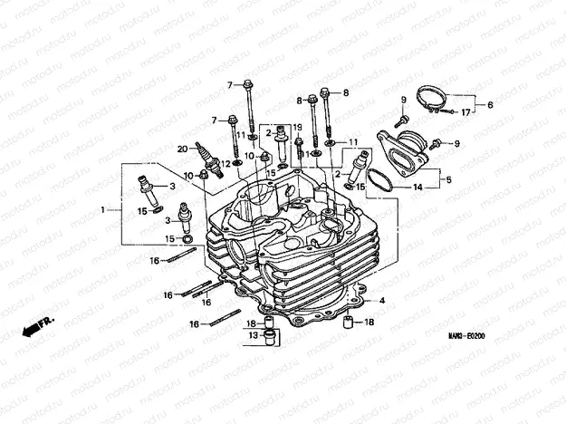 E-2 CYLINDER HEAD