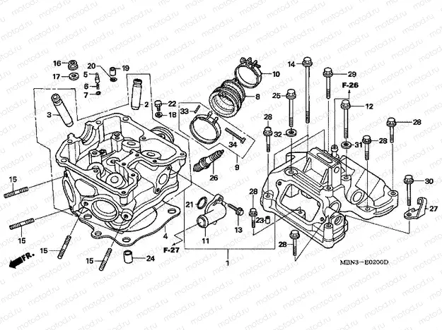 E-2 CYLINDER HEAD