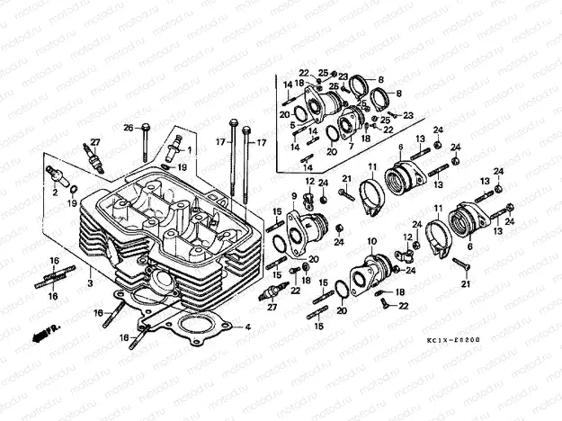 E-2 CYLINDER HEAD