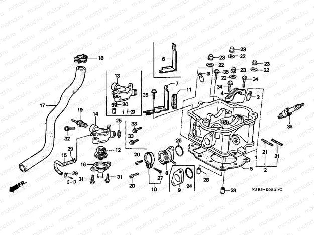 E-2 CYLINDER HEAD