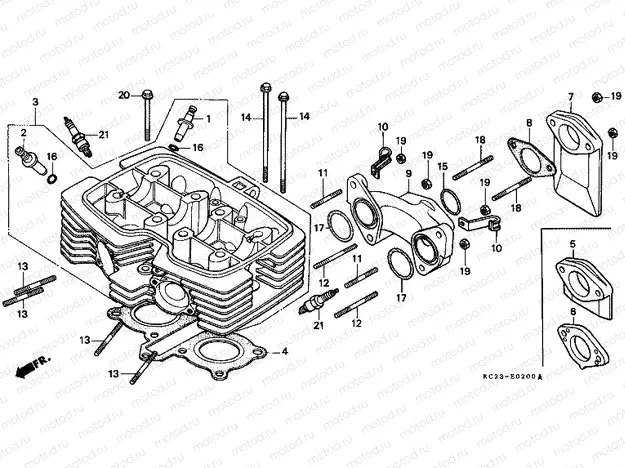 E-2 CYLINDER HEAD